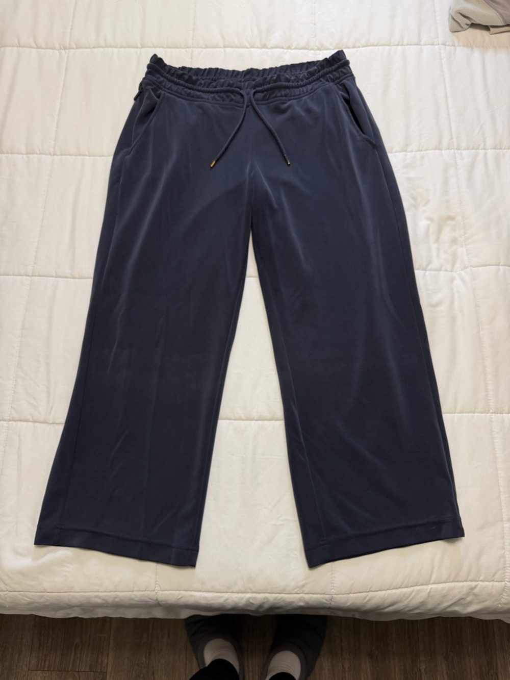 Athleta Navy Elastic-Waist Lounge Pants
